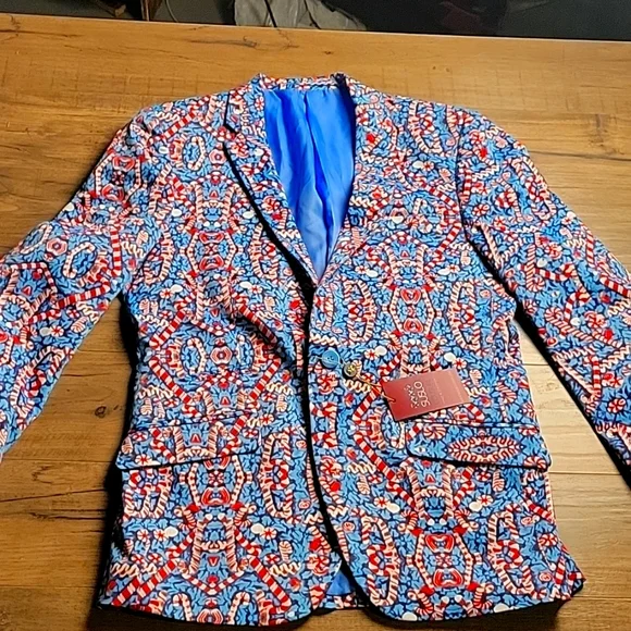 Suslo Couture Holiday Sports Coat sz M-40 - Picture 1 of 5